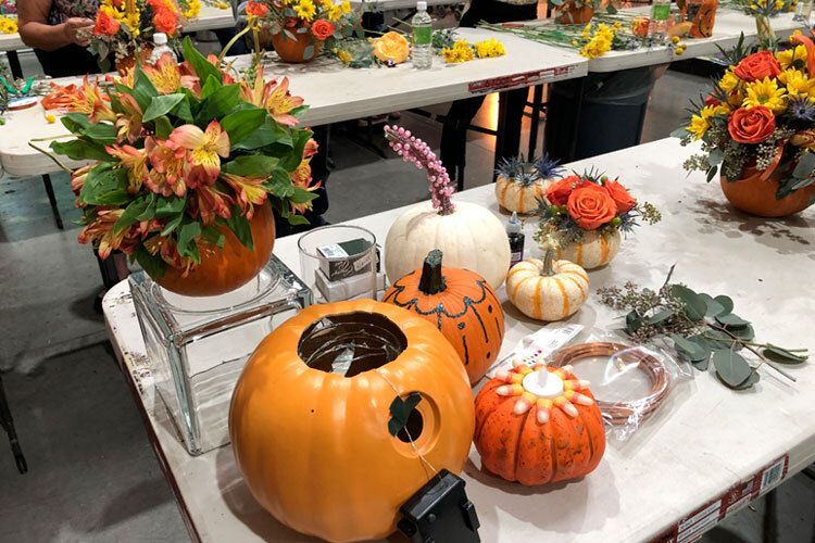 Seasonal Pumpkin Arrangement