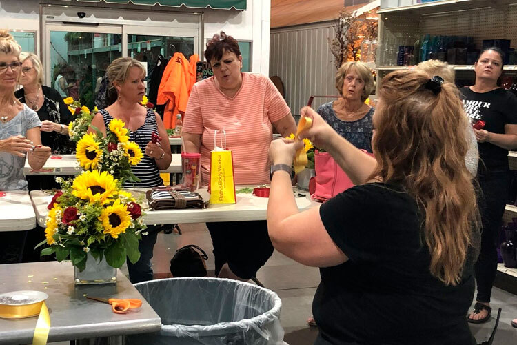 Wine & Design: Summer Bouquet & Bow Making Class