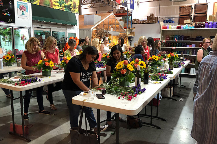 Wine & Design Floral Basics Design Class