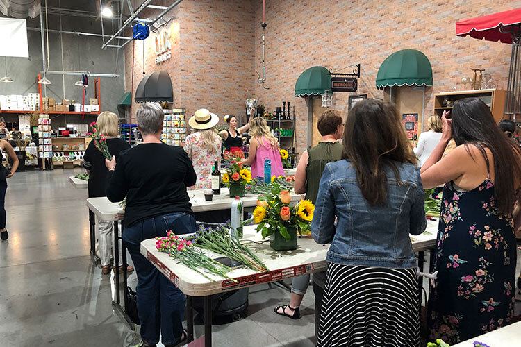 Wine & Design Floral Basics Design Class