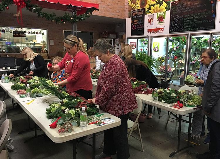 Holiday Wreath Design Class Recap