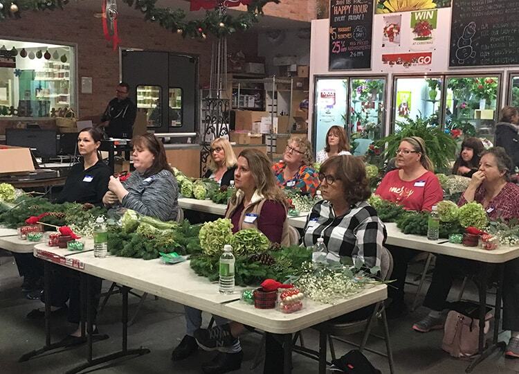 Holiday Wreath Design Class Recap