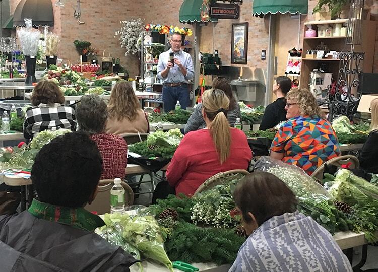 Holiday Wreath Design Class Recap